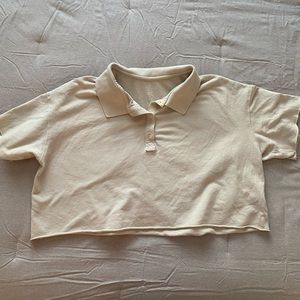 Cropped Collared Tee : Offline by Aerie